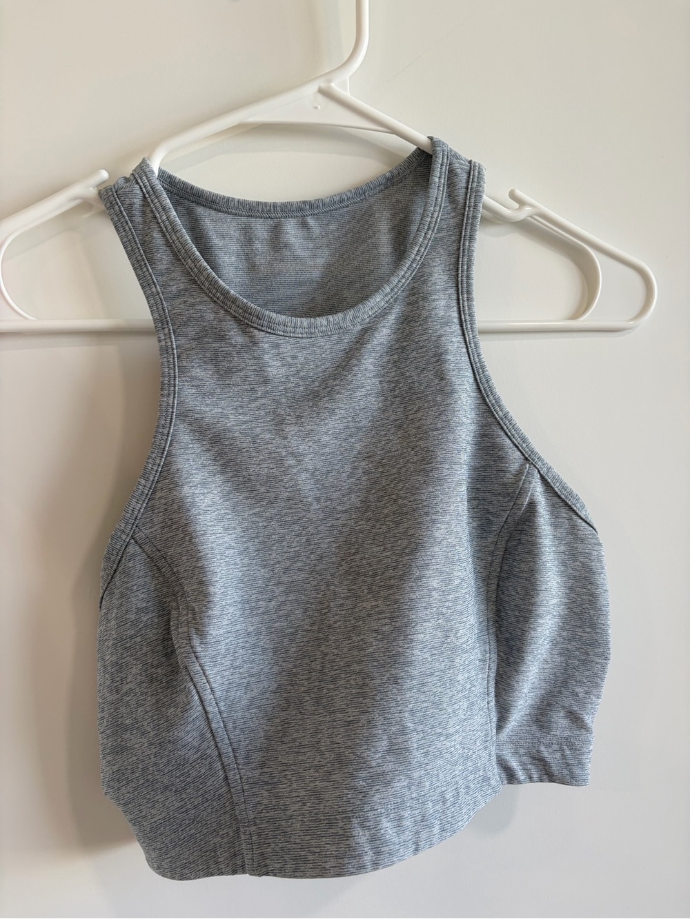 Outdoor Voices Gray High-Neck Sports Bra Tank